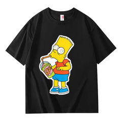VINESU Bart-Printed Heavyweight T-shirts
