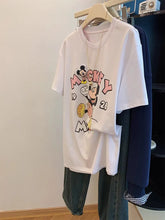100% Cotton Mickey Mouse T-Shirt | Sequins + 3D Plush Padding + Chunky Diamond Gems