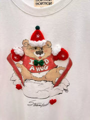 Vinesu A79 - 3D Plush Teddy Bear Christmas T-Shirt
