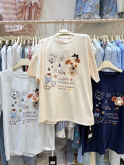 A158 - 3D Plush Ornament Graphic Tee - Funny Animal Pop Art T-Shirt - 220g Premium Heavyweight Cotton - Quirky Streetwear