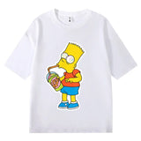 VINESU Bart-Printed Heavyweight T-shirts
