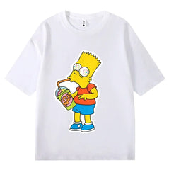 VINESU Bart-Printed Heavyweight T-shirts