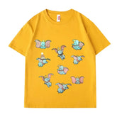 VINESU 3D Embroidered🌺 3D Wool Hat Design Heavyweight T-Shirt