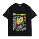 VINESU SpongeBob Printed Heavyweight T-shirts
