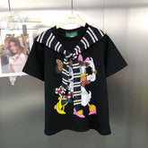 VINESU Minnie & Daisy Duck T-Shirt - Pearl/Rhinestone Details