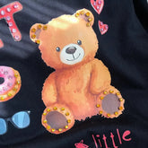 VINESU A17 - "Sweet" Bear Hand-Embellished T-Shirt