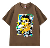 VINESU Sticker Bart Printed Heavyweight T-shirts