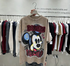VINESU MKT11 - Graffiti-Style Cartoon Portrait Cotton T-Shirt✨Loose fit, suitable for 99–165 lbs