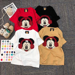 VINESU Mickey Diamond Short Sleeve Tee
