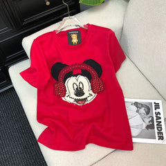 VINESU Mickey Diamond Short Sleeve Tee
