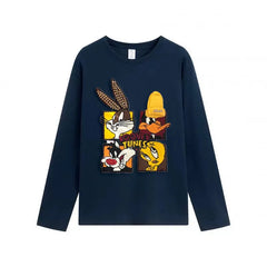 VINESU Looney Tunes - Themed Long - Sleeve T - shirt: Embrace Cartoon Nostalgia