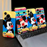 VINESU Viral✨ Cartoon Mickey 3D Red - Nose Couple Cases🟡Samsung