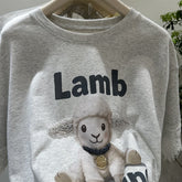 A171 - Artisanal Lace & Rhinestone Lamb Tee: 220g Breathable Premium Cotton
