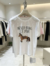 A192 - Artisan Embroidered Horse Graphic Tee - Heavyweight 220g Premium Cotton T-Shirt with Beaded Detail