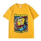 VINESU SpongeBob Printed Heavyweight T-shirts