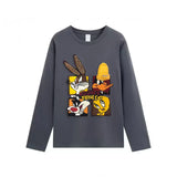 VINESU Looney Tunes - Themed Long - Sleeve T - shirt: Embrace Cartoon Nostalgia