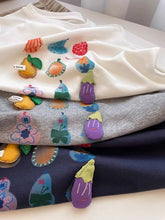 A97 - 3D Padded Fruit & Veggie Plush Tee – Heavyweight Structured Cotton