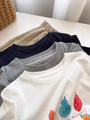 A97 - 3D Padded Fruit & Veggie Plush Tee – Heavyweight Structured Cotton