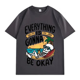 VINESU "Interesting Soul" Printed Heavyweight T-shirts