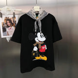 VINESU Trendy Mickey Mouse T-Shirt + Free Bandana Scarf