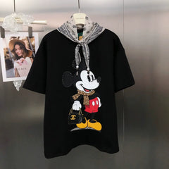 VINESU Trendy Mickey Mouse T-Shirt + Free Bandana Scarf