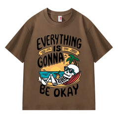 VINESU "Interesting Soul" Printed Heavyweight T-shirts