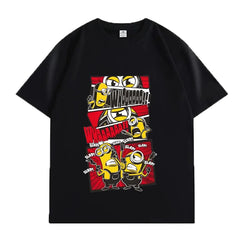 VINESU Minions Printed Heavyweight T-shirts