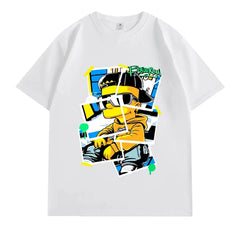 VINESU Sticker Bart Printed Heavyweight T-shirts
