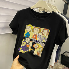 A188 - Vintage Mona the Vampire Graphic Tee - 220g Premium Heavyweight Cotton