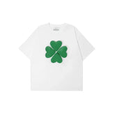 A113 - Artisan Series: Original 3D Padded Four-Leaf Clover | 220GSM Heavyweight Cotton Playful Oversized Unisex Tee