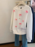 VINESU Sweet Style! Sweatshirt Covered in Pink Bows
