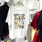 VINESU A23 - Looney Tunes Characters Oversized Graphic Tee