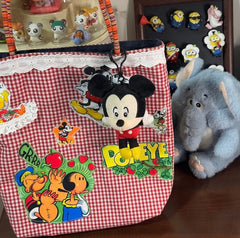 Vinesu Customer Appreciation Sale 💗 Vintage Cartoon Character Plaid Handbag