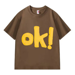 VINESU EVERYTHING'S OK TEE-Yellow