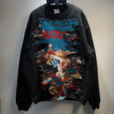 Vinesu A66 - Handmade Reworked Mickey Distressed Sweatshirt | One-of-a-Kind Festive Vintage Top