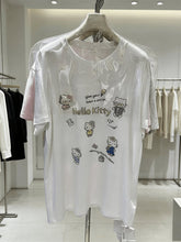 A172 - Hello Kitty 3D Embellished Embroidery T-Shirt - 320g Ultra-Heavyweight Premium Cotton - Luxury Oversized Artistic Graphic Tee