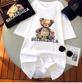 A144 - 3D Mini Pouch Patchwork Bear T-Shirt - 220g Heavyweight Pure Cotton
