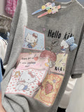 A228 - Hello Kitty Cute Illustrated Tee – Premium Cotton Shirt with 3D Bow