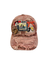H23 - Vintage Mickey Mouse Distressed Denim Baseball Cap – Casual Adjustable Dad Hat for Men & Women
