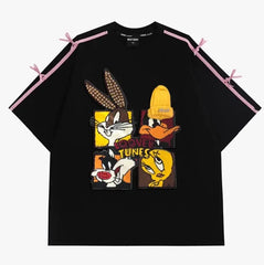 VINESU New Fashionable 3D Bow Print Tee