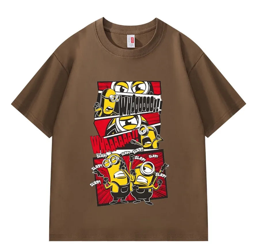 VINESU Minions Printed Heavyweight T-shirts