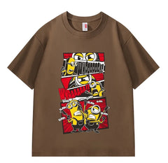 VINESU Minions Printed Heavyweight T-shirts