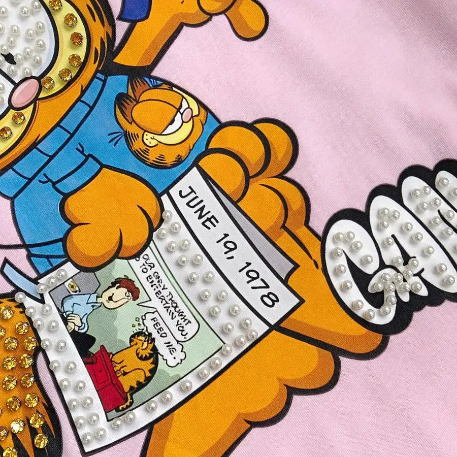 VINESU A16 - "Dooter Gang" Double-Sided Print & Hand-Embellished T-Shirt