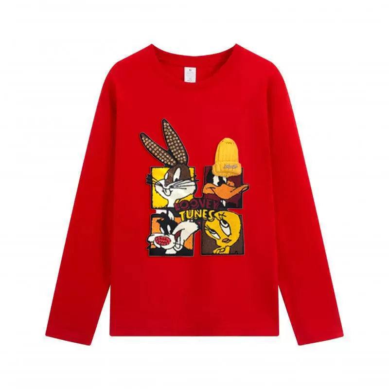 VINESU Looney Tunes - Themed Long - Sleeve T - shirt: Embrace Cartoon Nostalgia