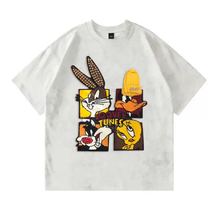 Looney Tunes - Themed Tie - Dye T-shirt: Full of Cartoon Fun