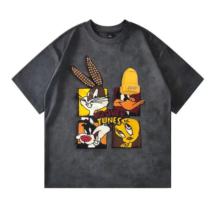 Looney Tunes - Themed Tie - Dye T-shirt: Full of Cartoon Fun