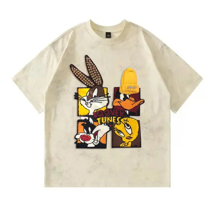 Looney Tunes - Themed Tie - Dye T-shirt: Full of Cartoon Fun