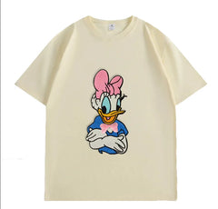 VINESU Embroidered Daisy 🎀 Cute vibe for creamy T-shirts