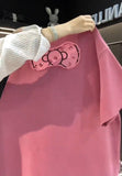 Heavy Embroidery Butterfly Rabbit Tee
