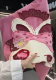 Heavy Embroidery Butterfly Rabbit Tee